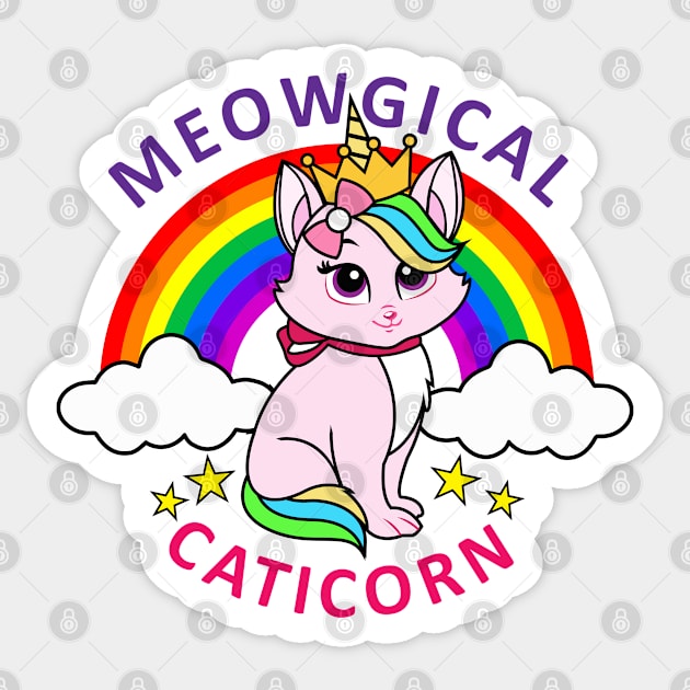 MEOWGICAL CATICORN Sticker by Julorzo